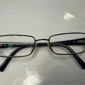 Prada Black and Silver Eyeglasses